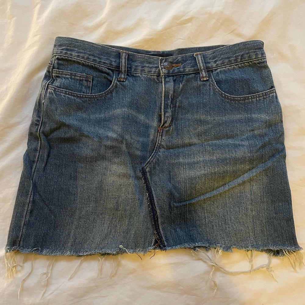 Vintage Express denim mini skirt